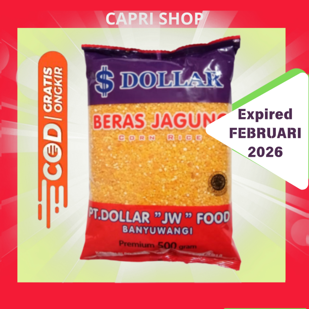 

Beras Jagung DOLLAR Tinggi Serat 500 gram