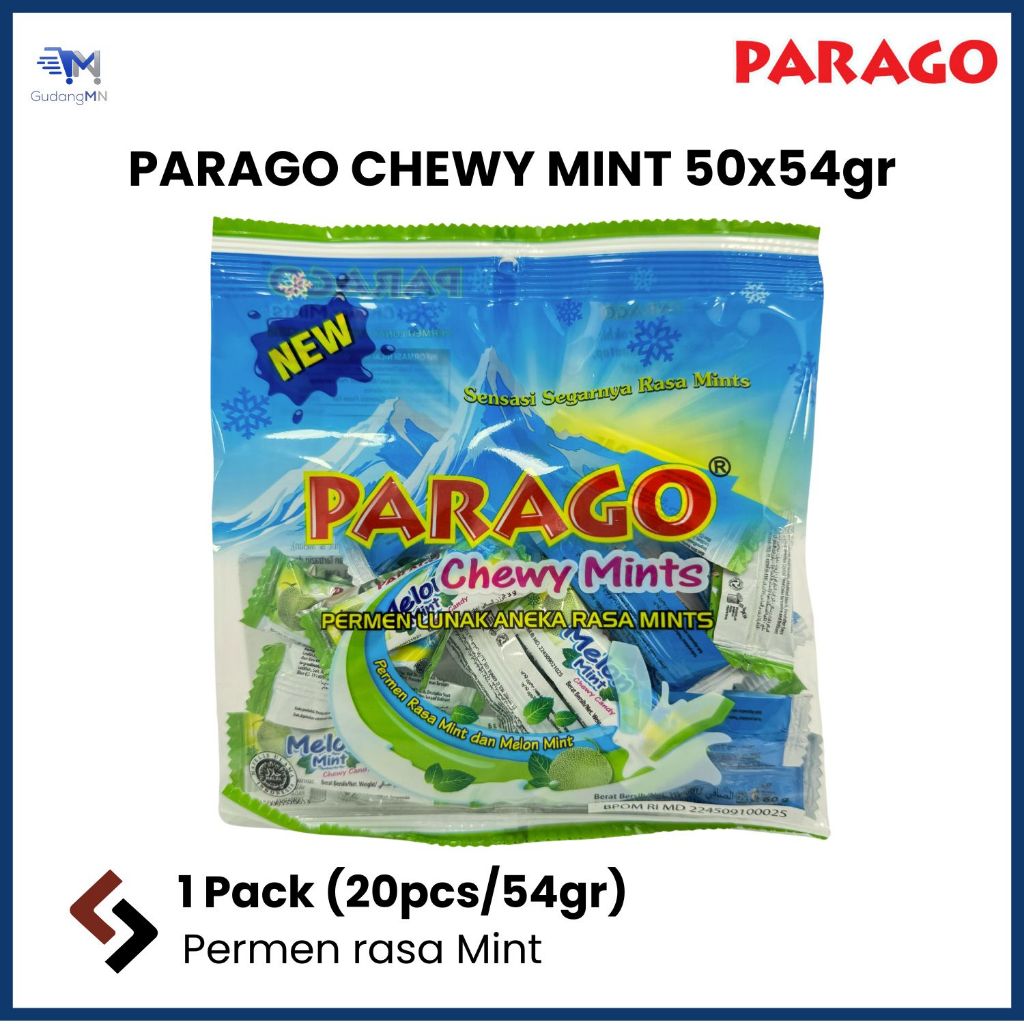 

PARAGO CHEWY MINT | PERMEN RASA MINT 54g