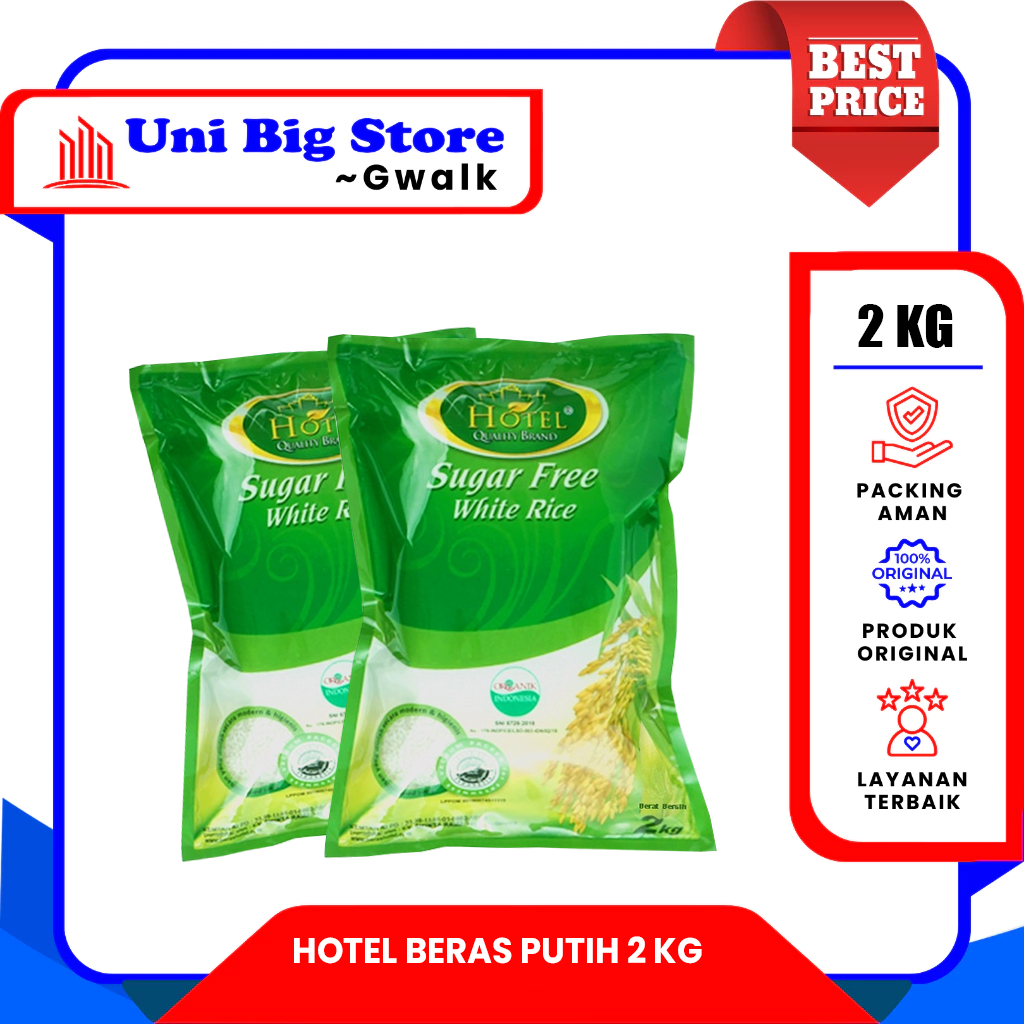 

HOTEL BERAS PUTIH SUGAR FREE - 2 KG