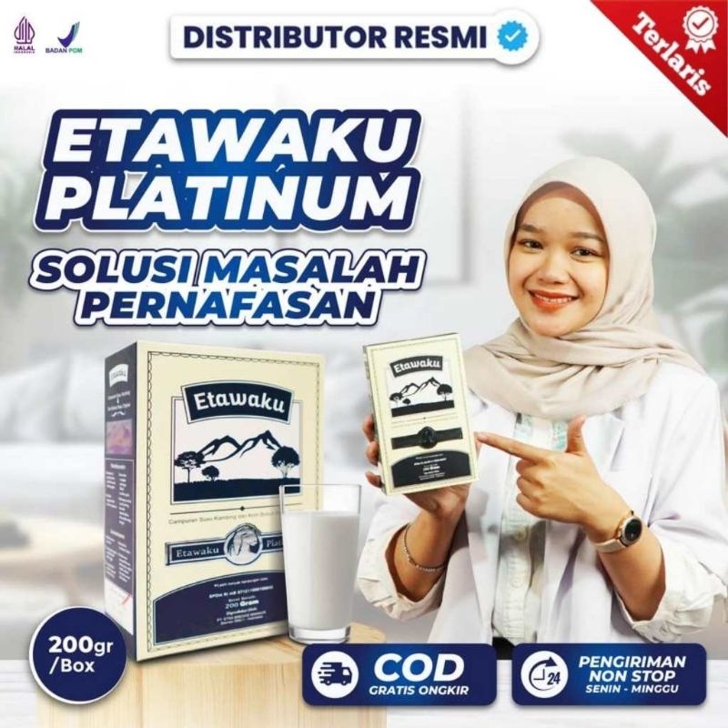 

ETAWAKU PLATINUM SUSU ETAWA BANTU MENGATASI PERNAPASAN, NYERI SENDI, ASAM URAT DAN JANTUNG 100% ORIGINAL