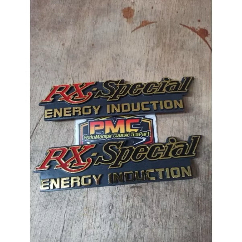 Sepasang emblem bok aki RX spesial-logo tepong Aki YAMAHA RX SPECIAL-sepasang emblem bok aki YAMAHA 