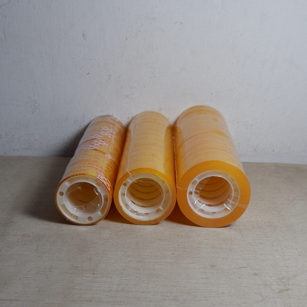 

[12 Pcs] Paket Hemat Grosir Berry Tape Bening Murah 1 Roll Isi 12 Pcs