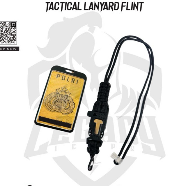 

Paracord Tactical Id Card Lanyard (Dengan Logam Custom)
