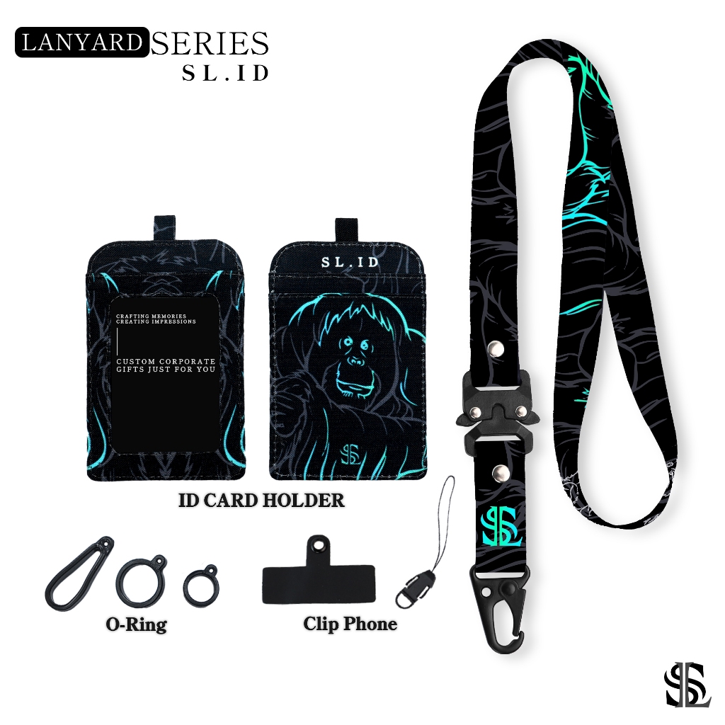 

H7Y SL.ID Lanyard Id Card Holder Printing - Fauna V1 2cm