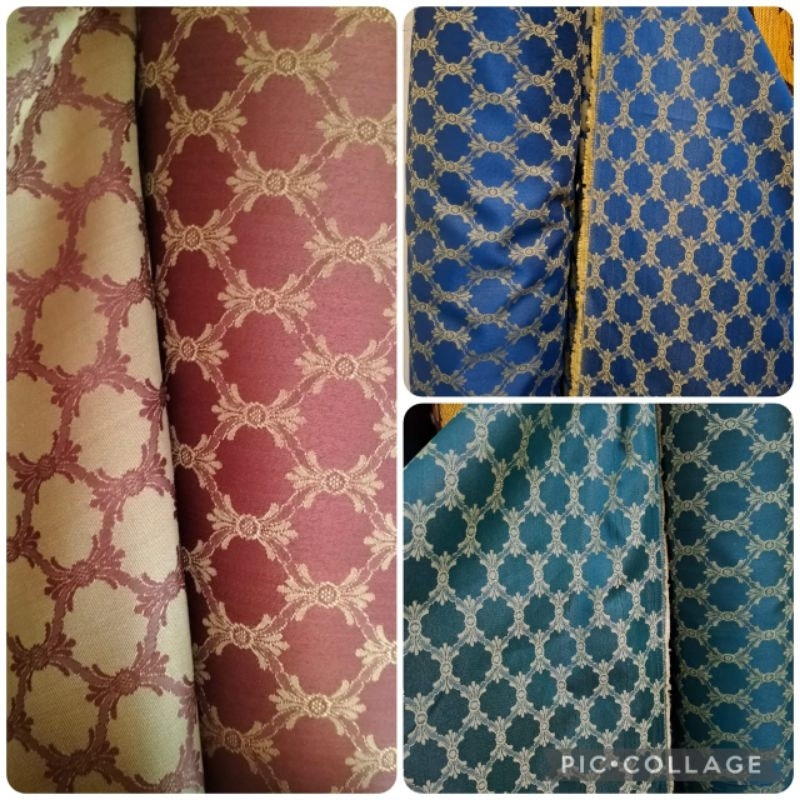 Kain Kursi Sofa Motif Rantai - Bahan Kursi Sofa Meteran - Kain Sofa Timbul