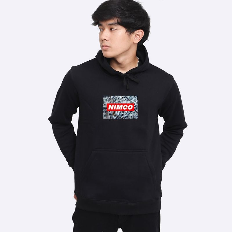 Hoodie Nimco Vision Black Dolar Sweater Pria Wanita