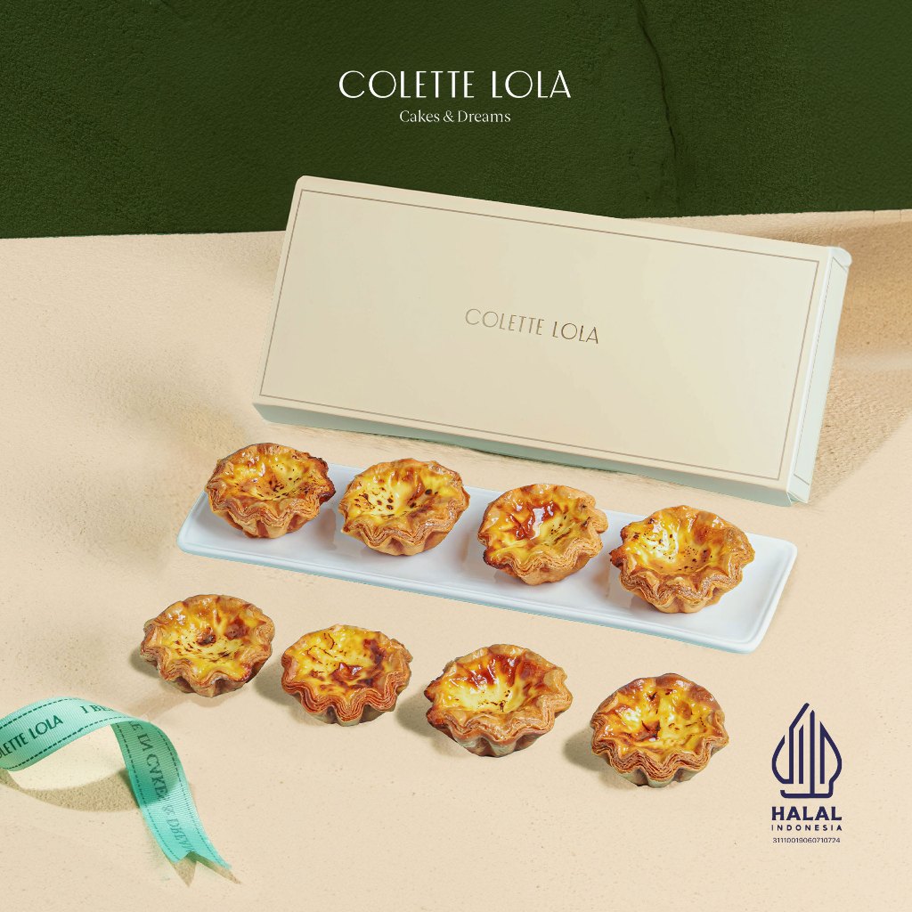 

Colette Lola Lebaran Idul Fitri Egg Tarts Set - 8 pcs