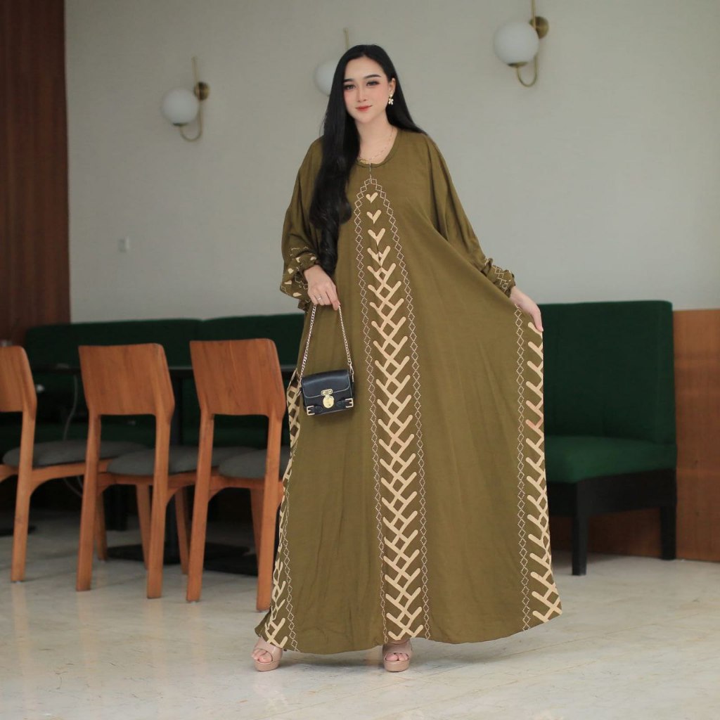 GROSIR GAMIS KAFTAN BAJU MUSLIMAH KAFTAN VIONA RAYON SUPER BAHAN TEBAL ADEM BUSUI FRIENDLY MAXY DRES