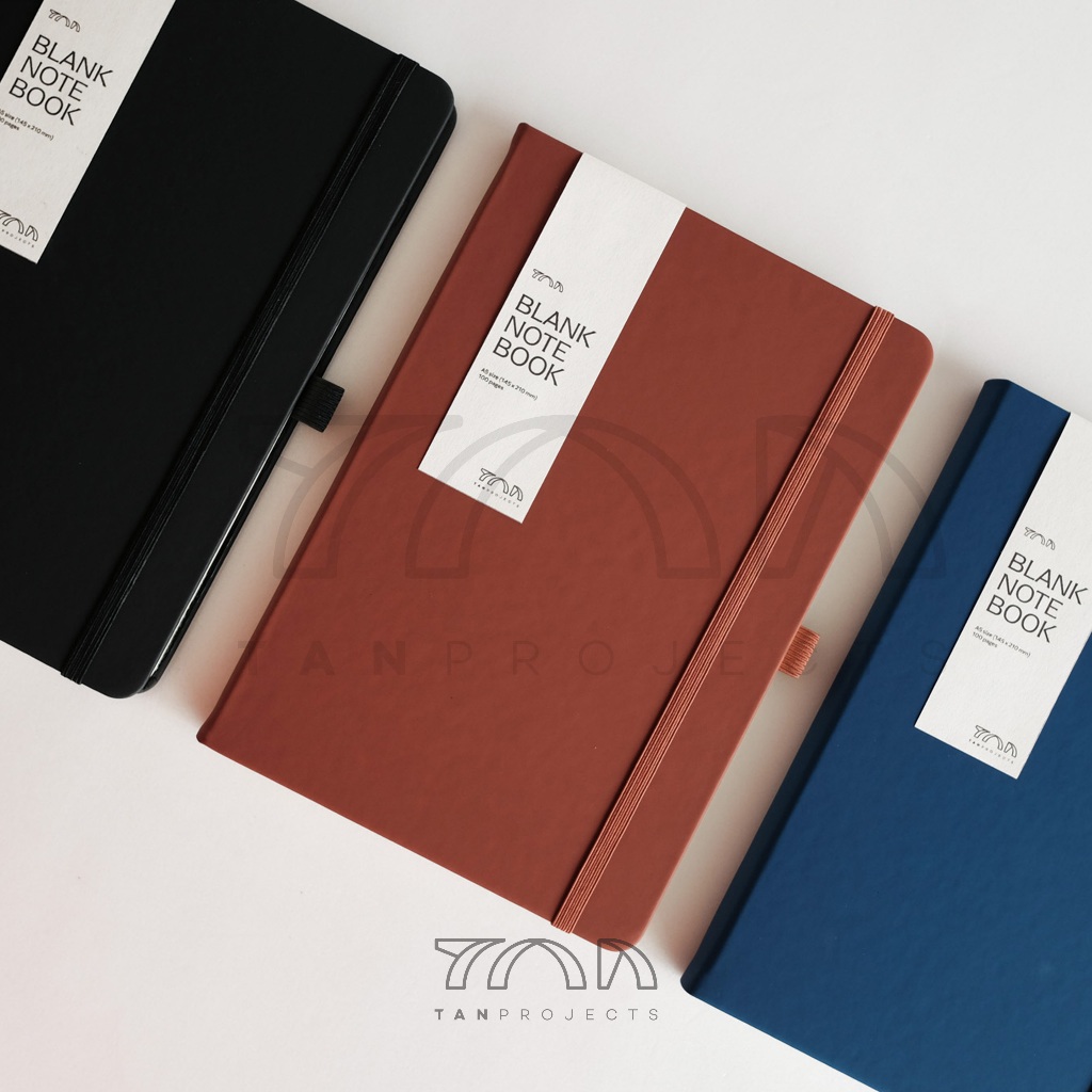 

Blank Notebook A5 Matte PU Leather uk 14.5 x 21cm