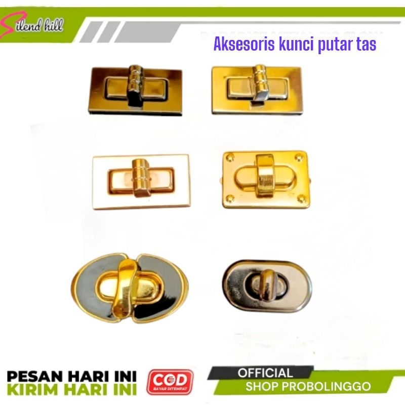 Aksesoris tas kunci putar