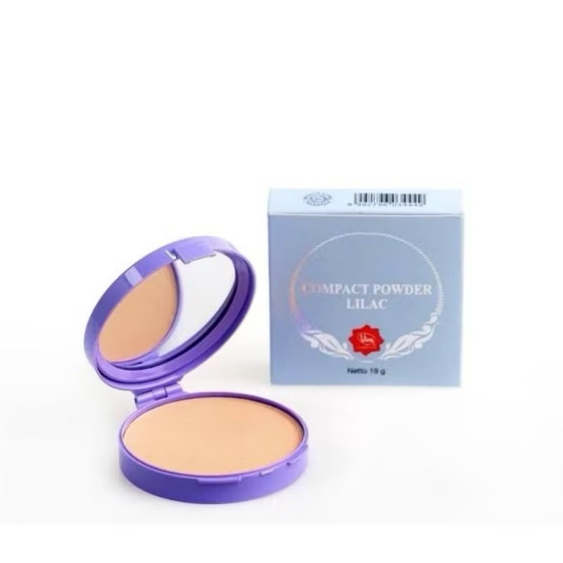 Compact viva Lilac - Bedak padat Viva || 2Shades Natural&Kuning Langsat