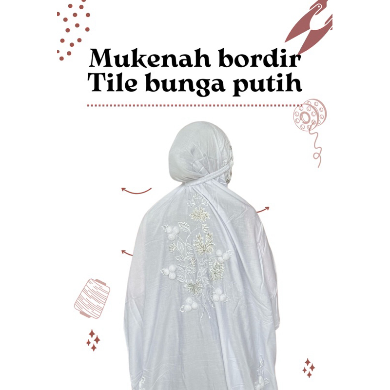 MUKENAH BORDIR PUTIH