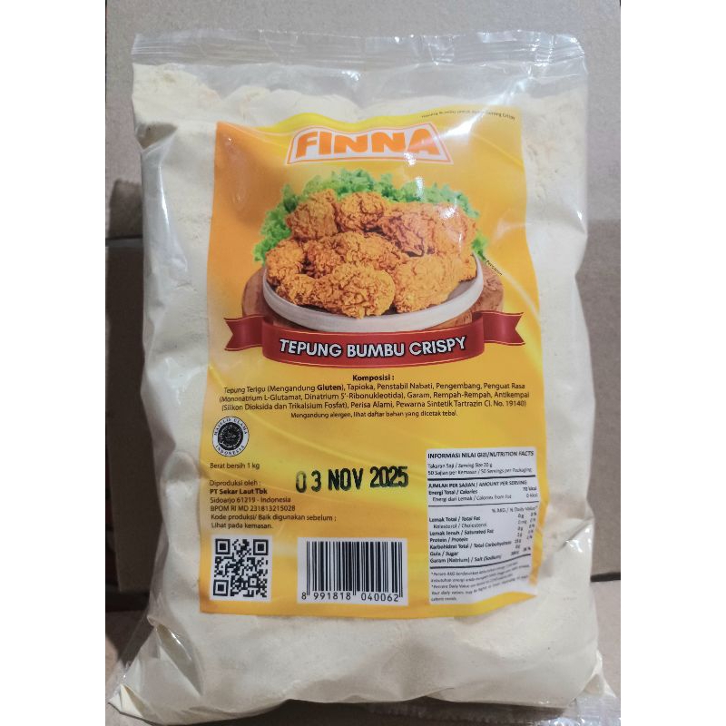 

Tepung Finna Tepung Bumbu Crispy 1kg