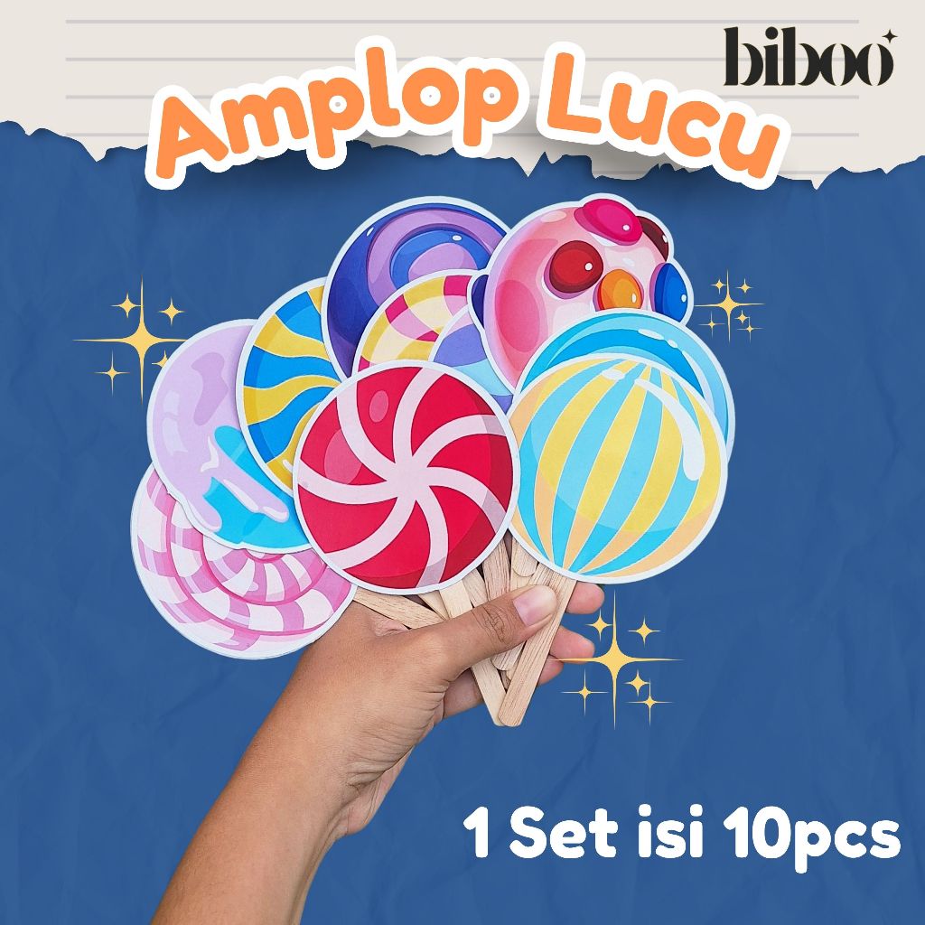 

Amplop Lebaran 3D - Lolipop Angpao Uang THR Unik Viral (10 pcs)