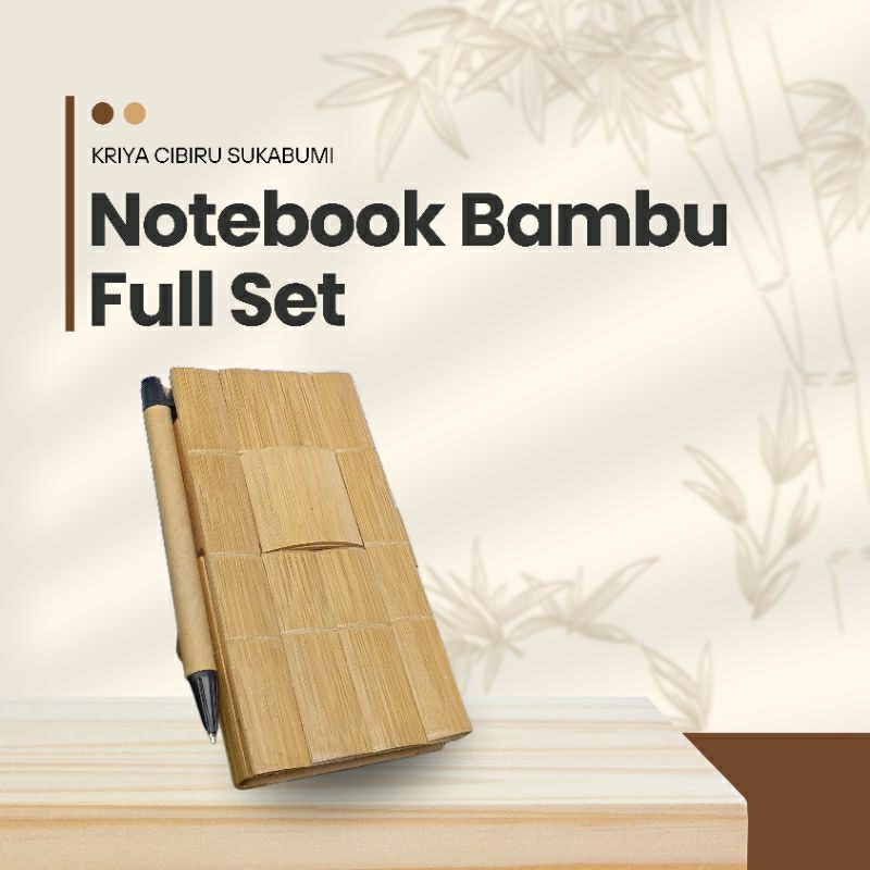 

Notebook Bambu / Notebook Bambu Unik / Notebook Bambu Estetik / Notebook Ramah Lingkungan / Notebook handmade / Notebook Bambu Souvenir
