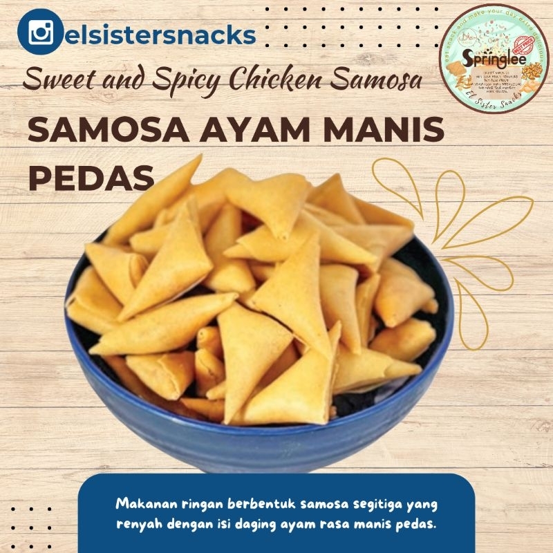 

Samosa Ayam Manis Pedas Premium Super bukan yang biasa Springlee Sarikaya Enak harga ter Murah Kiloan