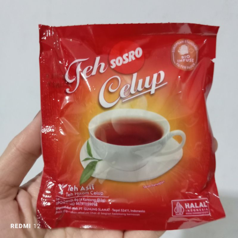 

Teh celup sosro sachet isi 4s