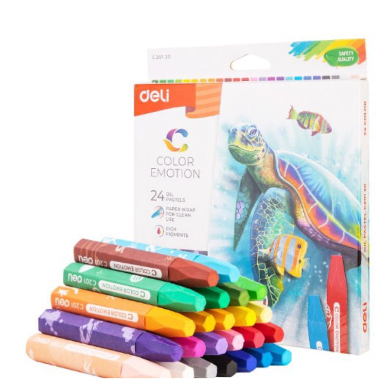 

Oil Pastel / Crayon / Krayon Sekolah DELI 12 Warna / 18 Warna / 24 Warna