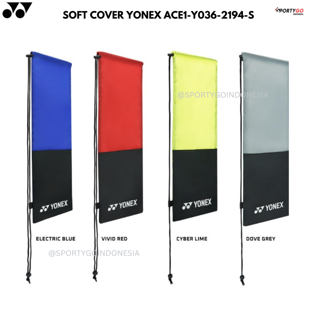 Tas Badminton YONEX SOFT COVER BAG | Tas Serut Yonex ACE1-Y036-2194-S Original