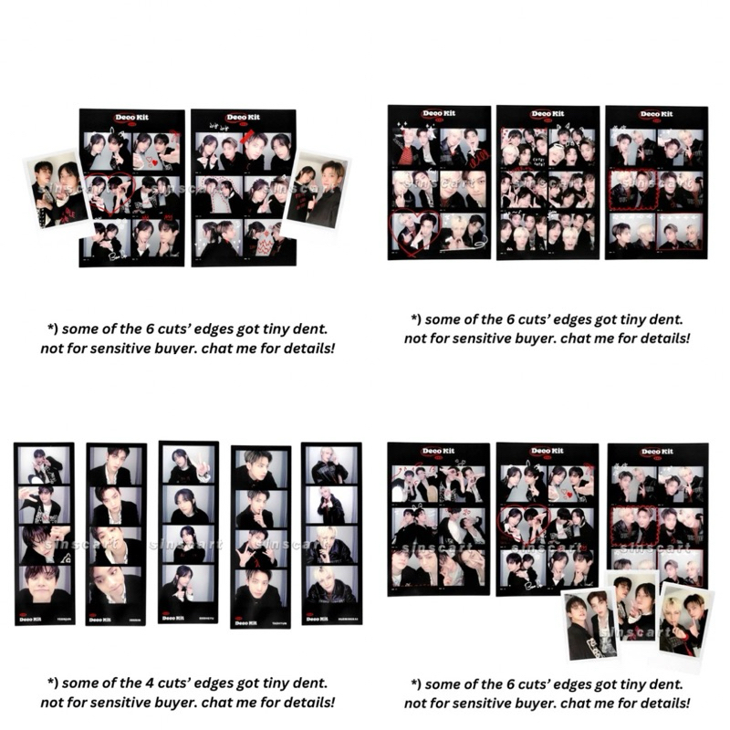 Official TXT Deco Kit 2022 — 4 Cut, 6 Cut Photo, and Unit Set: Instant Photo & 6 Cut Photo Set | Tom