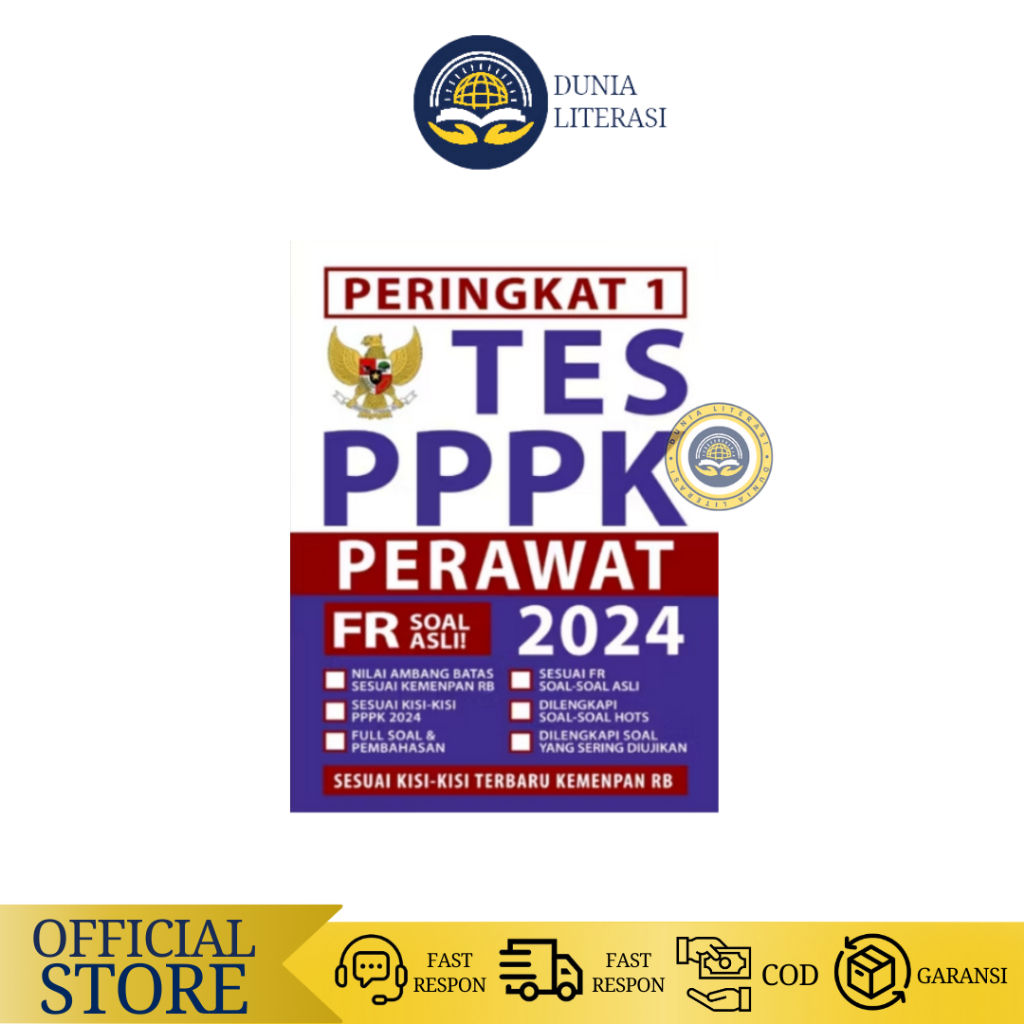 Buku Peringkat 1 Tes PPPK Perawat 2025 - Soal PPPK Perawat 2025 Sesuai FR