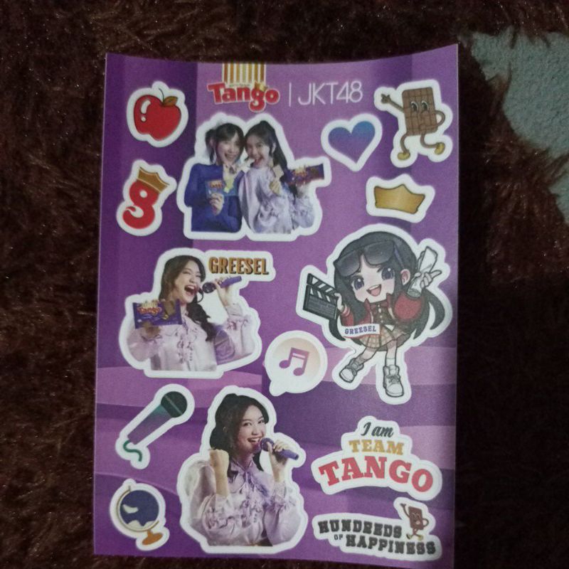 

(LIMITED ITEM)stiker tango×jkt48 Ella gita