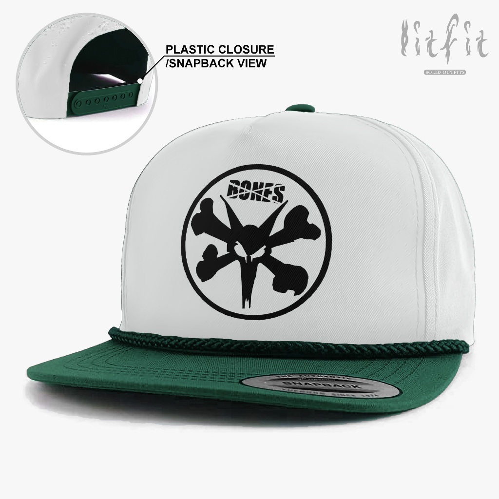 SD1 Bones - Topi Klasik Skateboards Tali /Topi Snapback Pria /Topi Trucker Jaring /Topi Distro Skena