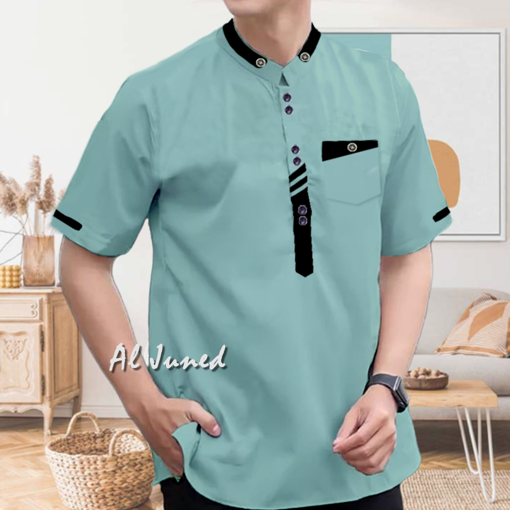 HAMZAH - TERBARU BAJU KOKO KEMEJA JUMBO KATUN TOYOBO PREMIUM LENGAN TANGAN PENDEK TERBARU MODEL SAKU