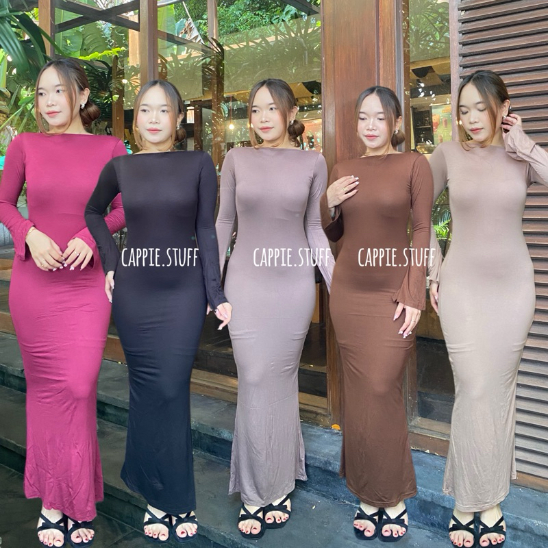 CAPPIE- LONG DRESS KYARA TALI SPANDEX