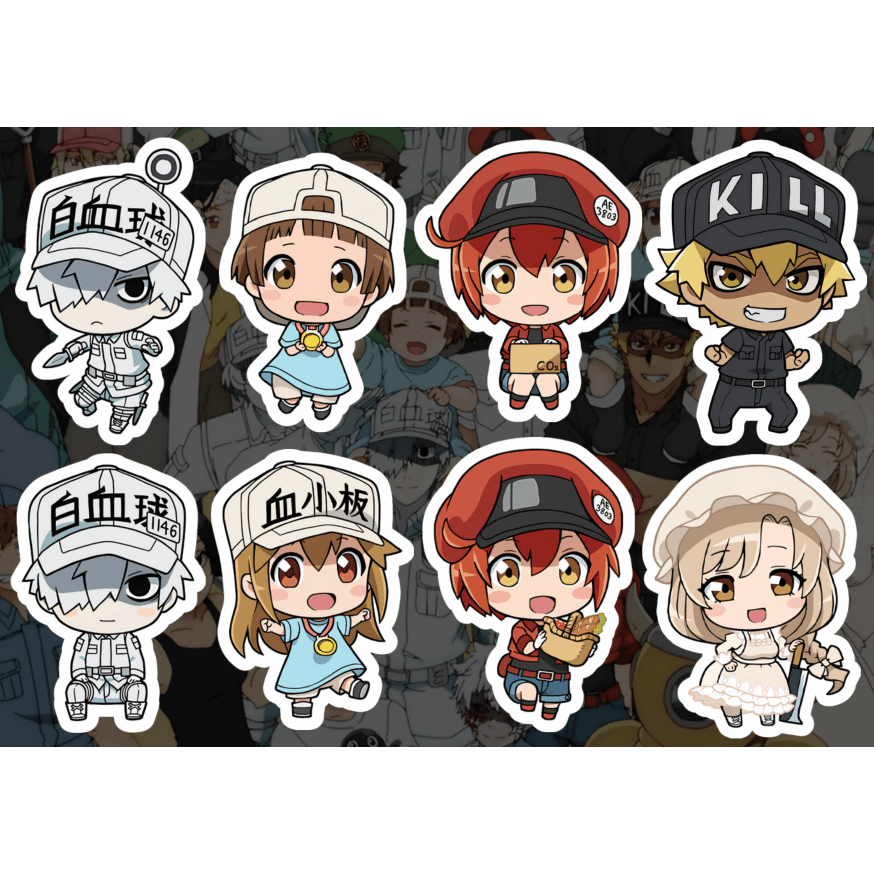 

Sticker Sheet Anime A6 Cells At work!