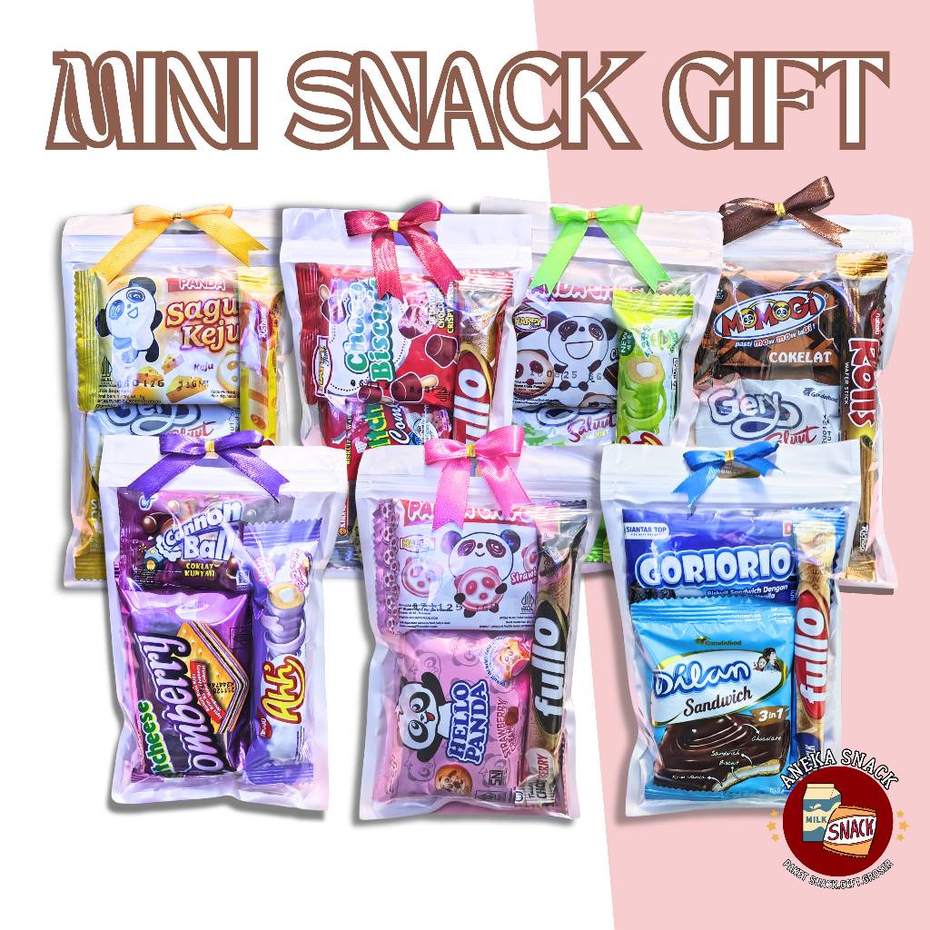 

Ready Stok - Mini Gift Snack Tema / Mini Gift / Hampers Snack / Snack Ultah / Freebie Snack