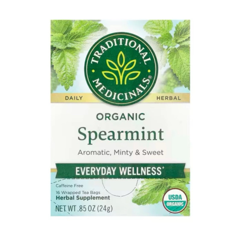 

traditional medicinals organic spearmint 16 tea bags