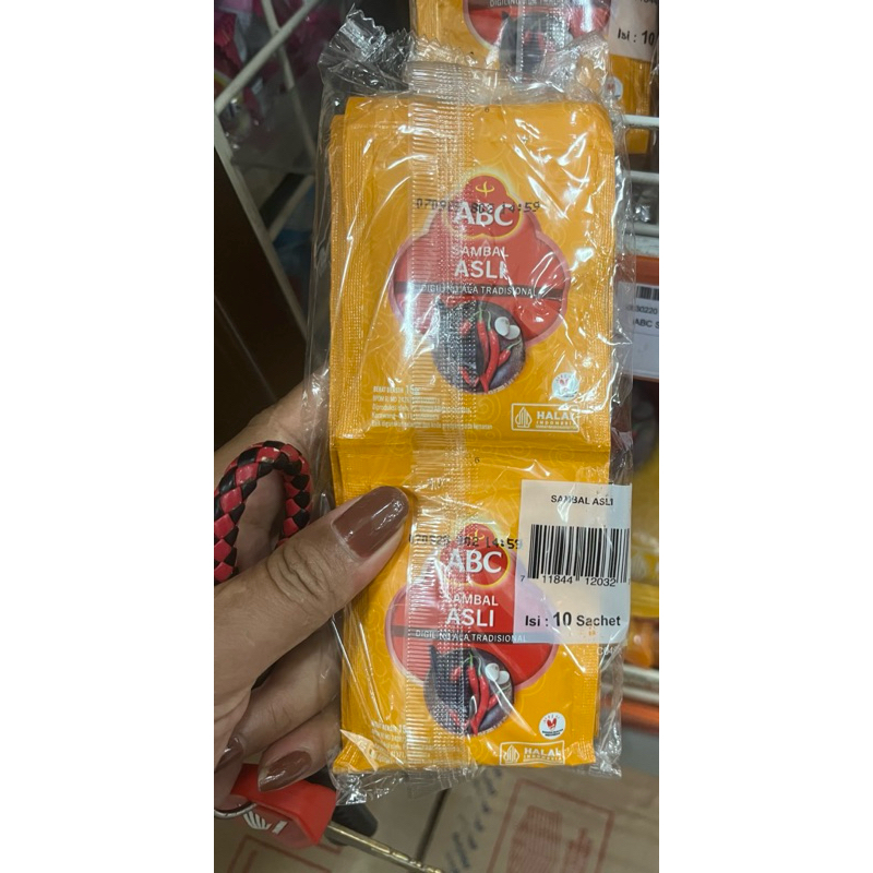 

ABC Saos Sambal Asli 1 Renceng isi 10 Sachet x 18 gr
