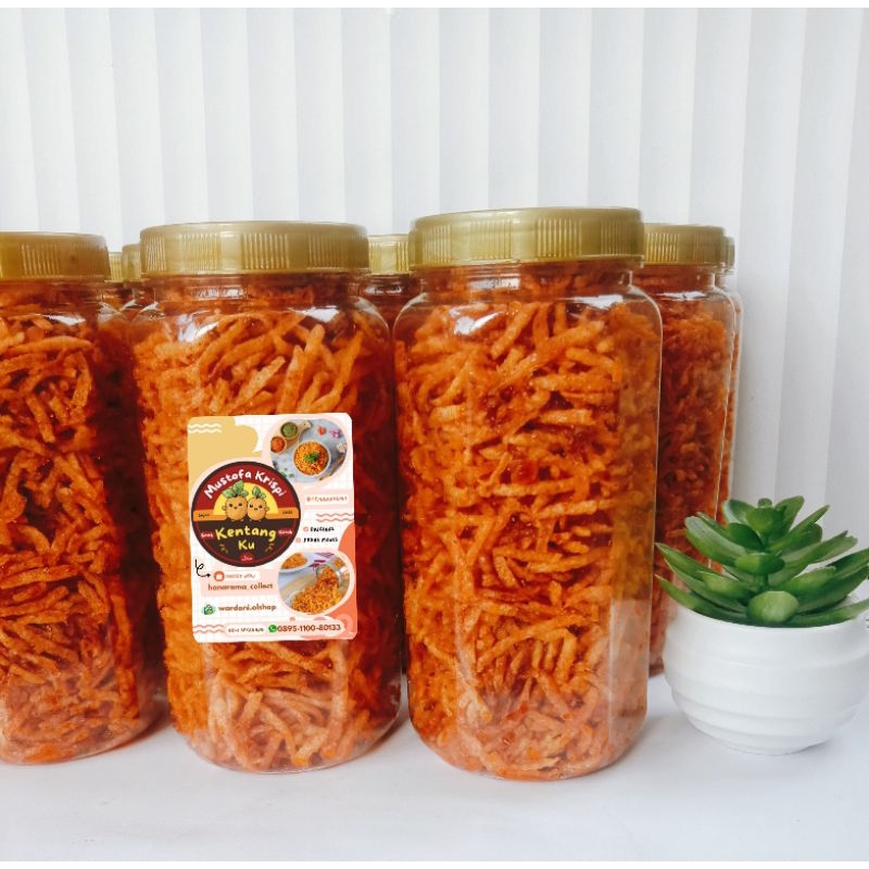 

Kentang Mustofa Krispi Gurih Pedas Manis Lezat || Toples 600 ml