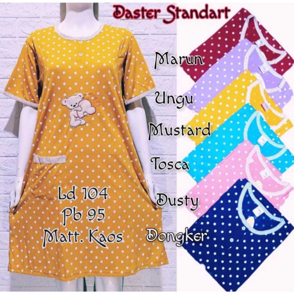 DASTER BUMIL WANITA DEWASA KAOS JUMBO 3XL LD 120CM  BUSUI TERMURAH BABYDOLL TERBARU