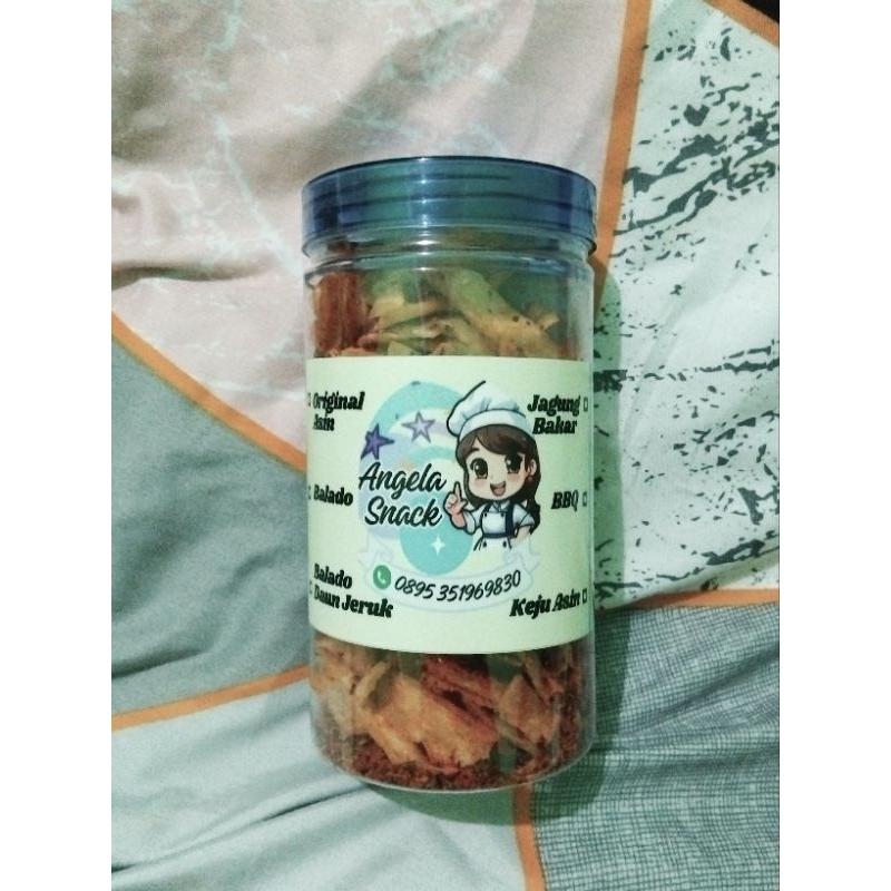 

Keripik Singkong Balado Daun Jeruk