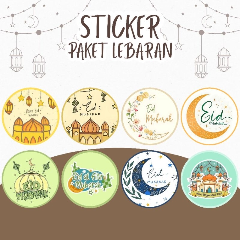 

STICKER LINGKARAN TOPLES LEBARAN / IDUL FITRI DIAMETER 5 ISI 25