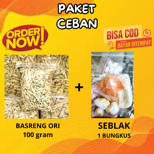 

Basreng Pedas/Ori 100gr + Seblak 1pc