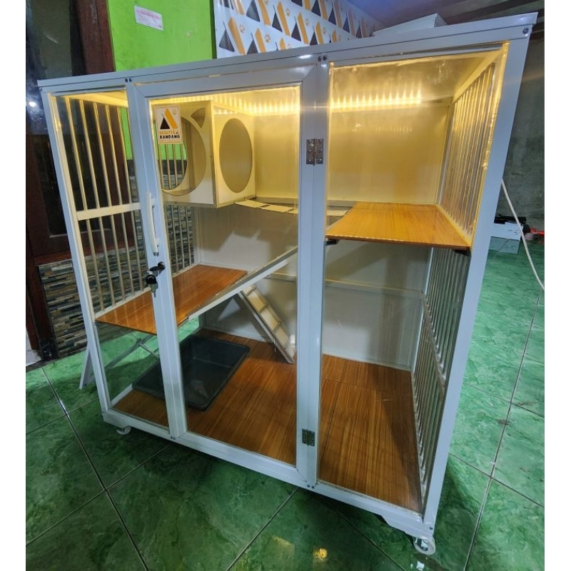 Kandang Kucing Aluminium 1 Pintu Sultan