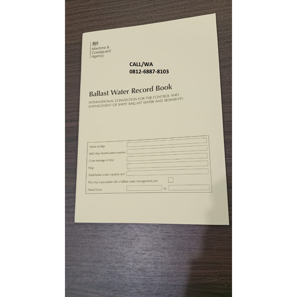 

WATER BALLAST RECORD BOOK