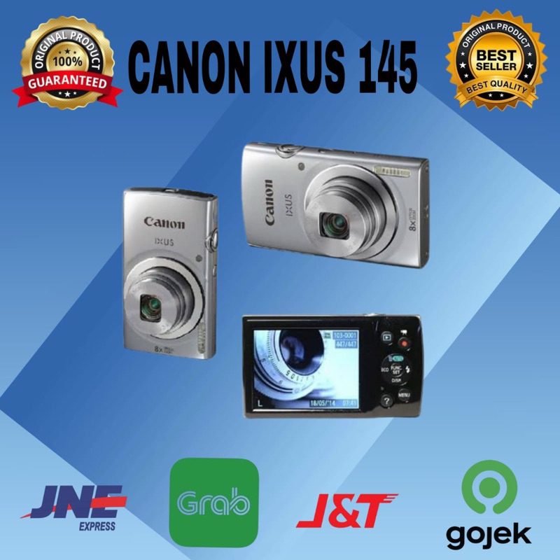 camera canon ixus 145-white box,camera only