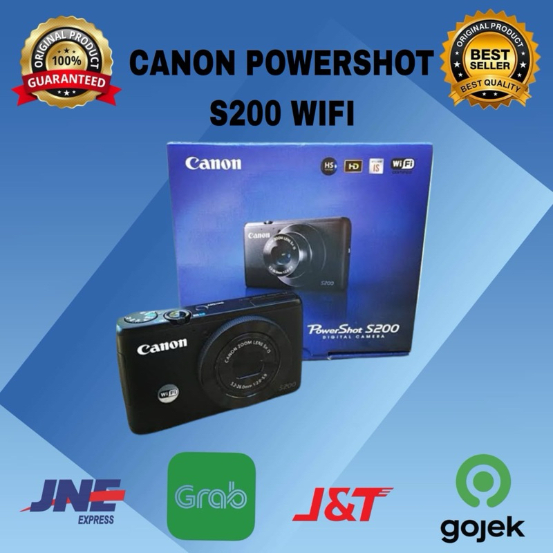 camera canon powershot S200 WIFI - white box,camera only