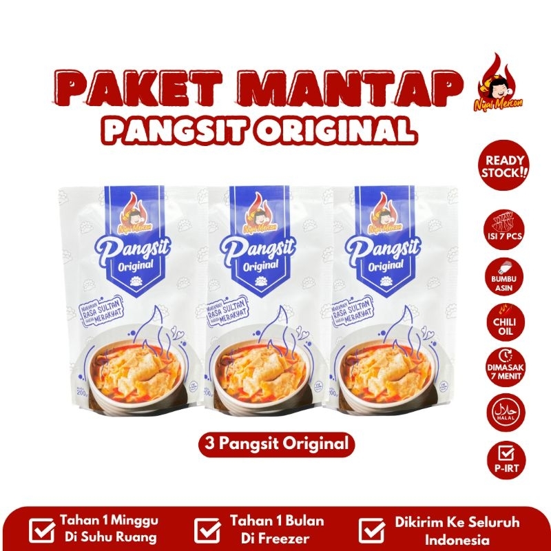 

PAKET BUNDLING PANGSIT ORIGINAL isi 3pcs
