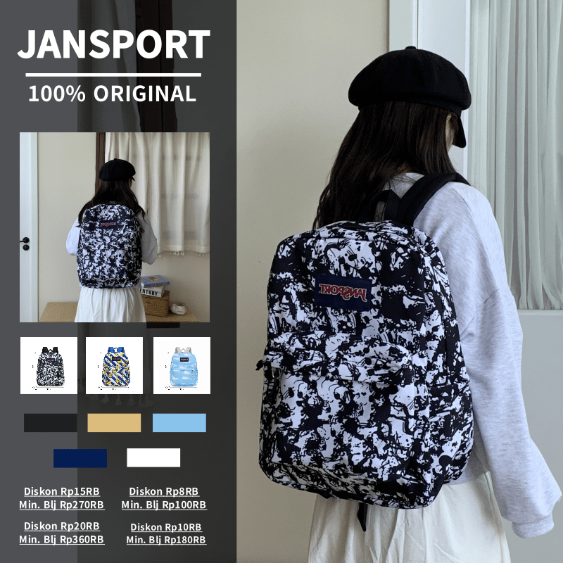 tas jansport ori tas sekolah aesthetic tas sekolah awet dan kuat tas sekolah aesthetic korean style 