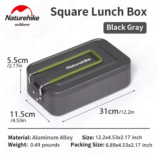 LUNCH BOX ALUMINIUM NATUREHIKE NH21CJ011- KOTAK MAKAN ULTRALIGHT