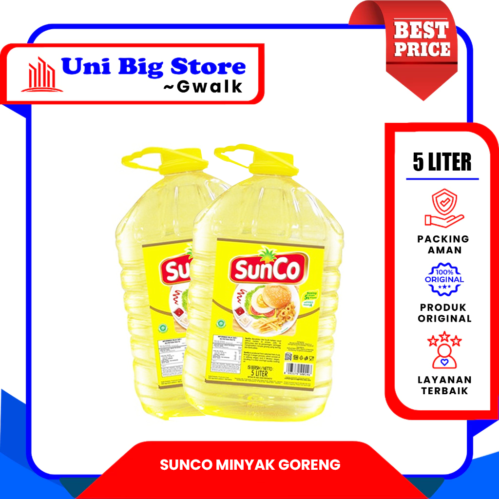 

SUNCO MINYAK GORENG BOTOL - 5 Liter