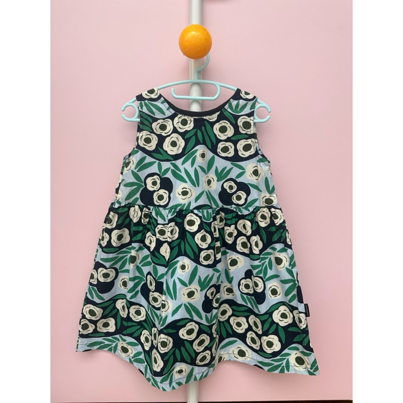 uniqlo marimekko kids dress blue