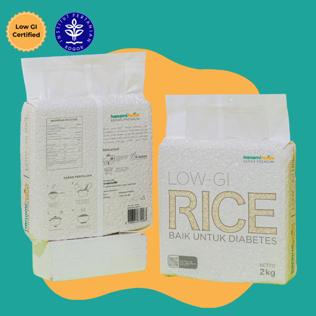 

LAKU Beras Putih Premium 4Kg - Beras Diabetes RendahHanamiRice