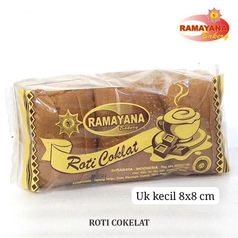 

Roti Coklat RAMAYANA Bakery • Size kecil 8 x 8 cm