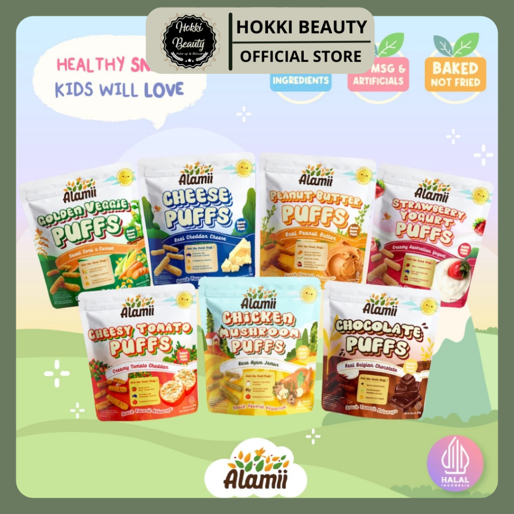 ALAMII (FREE BISCUIT SACHET) FOOD - Puff HEALTHY Snack Anak CEMILAN BISKUIT MPASI BAYI
